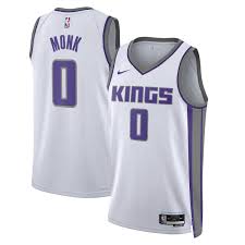Nike Sacramento Kings #0 Malik Monk White Authentic Stitched NBA jersey