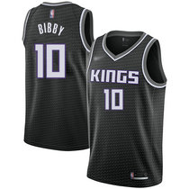 Nike Sacramento Kings #10 Mike Bibby Black Game Authentic Stitched NBA Jersey