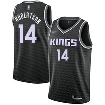 Nike Sacramento Kings #14 Oscar Robertson Black Game Authentic Stitched NBA Jersey