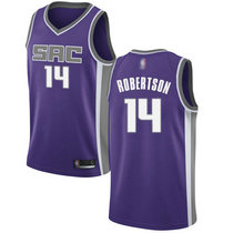 Nike Sacramento Kings #14 Oscar Robertson Purple Game Authentic Stitched NBA Jersey