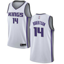 Nike Sacramento Kings #14 Oscar Robertson White Game Authentic Stitched NBA Jersey