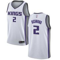 Nike Sacramento Kings #2 Mitch Richmond White Game Authentic Stitched NBA Jersey