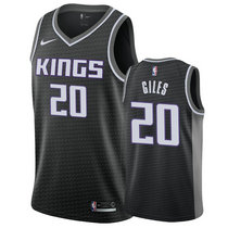 Nike Sacramento Kings #20 Harry Giles Black Game Authentic Stitched NBA Jersey
