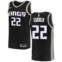 Nike Sacramento Kings #22 Bruno Caboclo Black Game Authentic Stitched NBA Jersey