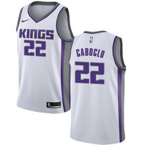 Nike Sacramento Kings #22 Bruno Caboclo White Game Authentic Stitched NBA Jersey