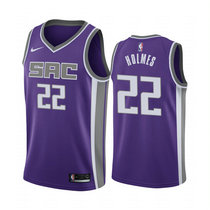 Nike Sacramento Kings #22 Richaun Holmes Purple Game Authentic Stitched NBA Jersey