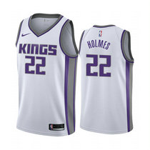 Nike Sacramento Kings #22 Richaun Holmes White Game Authentic Stitched NBA Jersey