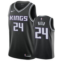 Nike Sacramento Kings #24 Buddy Hield Black Game Authentic Stitched NBA Jersey