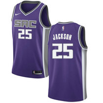 Nike Sacramento Kings #25 Justin Jackson Purple Game Authentic Stitched NBA Jersey