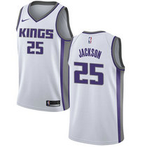 Nike Sacramento Kings #25 Justin Jackson White Game Authentic Stitched NBA Jersey