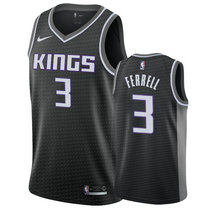 Nike Sacramento Kings #3 Yogi Ferrell Black Game Authentic Stitched NBA Jersey