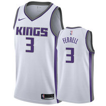 Nike Sacramento Kings #3 Yogi Ferrell White Game Authentic Stitched NBA Jersey
