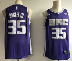 Nike Sacramento Kings #35 Marvin Bagley III purple Game With Advertising Authentic Stitched NBA jersey