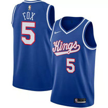 Nike Sacramento Kings #5 De'Aaron Fox Blue Game Authentic Stitched NBA Jersey