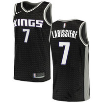 Nike Sacramento Kings #7 Skal Labissiere Black Game Authentic Stitched NBA Jersey
