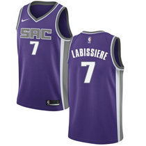 Nike Sacramento Kings #7 Skal Labissiere Purple Game Authentic Stitched NBA Jersey