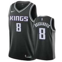 Nike Sacramento Kings #8 Bogdan Bogdanovic Black Game Authentic Stitched NBA Jersey