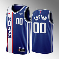 Nike Sacramento Kings Custom Blue 2024 City Stitched NBA Jersey
