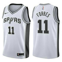 Nike San Antonio Spurs #11 Bryn Forbes White Game Authentic Stitched NBA jersey