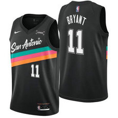 Nike San Antonio Spurs #11 Carter Bryant Black City NBA jersey
