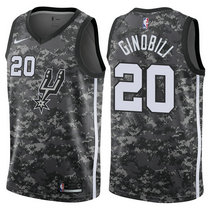Nike San Antonio Spurs #20 Manu Ginobili City Camo Game Authentic Stitched NBA jersey