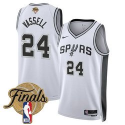 Nike San Antonio Spurs #24 Devin Vassell White 2026 Finals Patch Stitched NBA Jersey