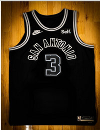 Nike San Antonio Spurs #3 Keldon Johnson Black Authentic Stitched NBA Jersey
