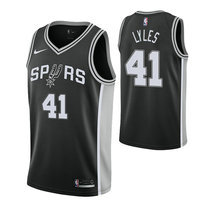 Nike San Antonio Spurs #41 Trey Lyles Black Game Authentic Stitched NBA jersey
