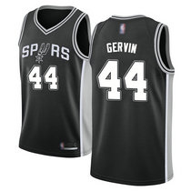 Nike San Antonio Spurs #44 George Gervin Black Game Authentic Stitched NBA jersey