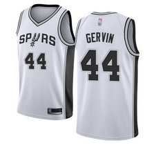 Nike San Antonio Spurs #44 George Gervin White Game Authentic Stitched NBA jersey