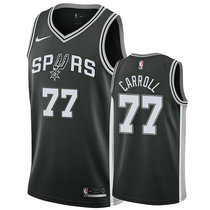 Nike San Antonio Spurs #77 DeMarre Carroll Black Game Authentic Stitched NBA jersey