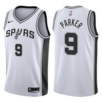 Nike San Antonio Spurs #9 Tony Parker White Game Authentic Stitched NBA jersey