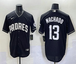 Nike San Diego Padres #13 Manny Machado Black Fashion MLB Jersey