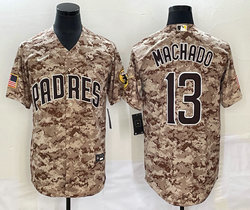Nike San Diego Padres #13 Manny Machado Camo Authentic Stitched MLB Jersey