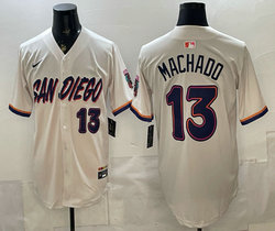 Nike San Diego Padres #13 Manny Machado Cream 2026 City MLB Jersey