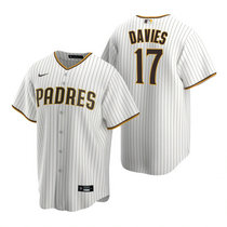 Nike San Diego Padres #17 Zach Davies White Game Authentic Stitched MLB Jersey