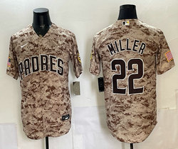 Nike San Diego Padres #22 Mason Miller Camo Game Authentic Stitched MLB Jersey