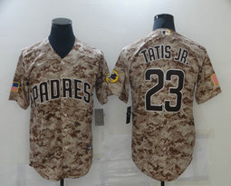 Nike San Diego Padres #23 Fernando Tatis Jr. Camo Game Authentic Stitched MLB Jersey