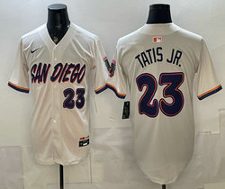 Nike San Diego Padres #23 Fernando Tatis Jr. Cream 2026 City MLB Jersey