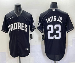 Nike San Diego Padres #23 Fernando Tatis Jr Black Fashion MLB Jersey