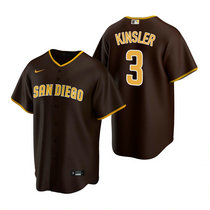 Nike San Diego Padres #3 Ian Kinsler Brown Game Authentic Stitched MLB Jersey