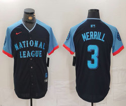 Nike San Diego Padres #3 Jackson Merrill 2024 All Star MLB Jersey