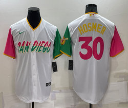 Nike San Diego Padres #30 Eric Hosmer White 2022 City Authentic Stitched MLB Jersey