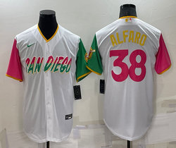 Nike San Diego Padres #38 Jorge Alfaro White 2022 City Authentic Stitched MLB Jersey