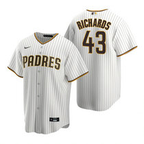 Nike San Diego Padres #43 Garrett Richards White Game Authentic Stitched MLB Jersey