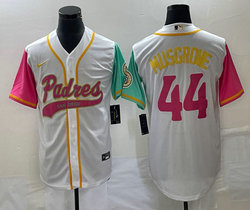 Nike San Diego Padres #44 Joe Musgrove White Joint Authentic Stitched baseball jersey