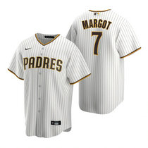 Nike San Diego Padres #7 Manuel Margot White Game Authentic Stitched MLB Jersey