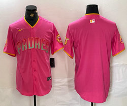 Nike San Diego Padres Blank Pink Joint Authentic Stitched MLB Jersey
