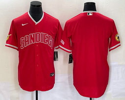 Nike San Diego Padres Blank Red Joint Authentic Stitched baseball jersey