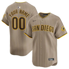 Nike San Diego Padres Customized Tan 2024 Authentic Stitched MLB Jersey